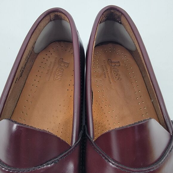 GH Bass Weejuns Wilton Mens 10 EE Penny Loafers Oxblood Burgundy Handsewn main image 15